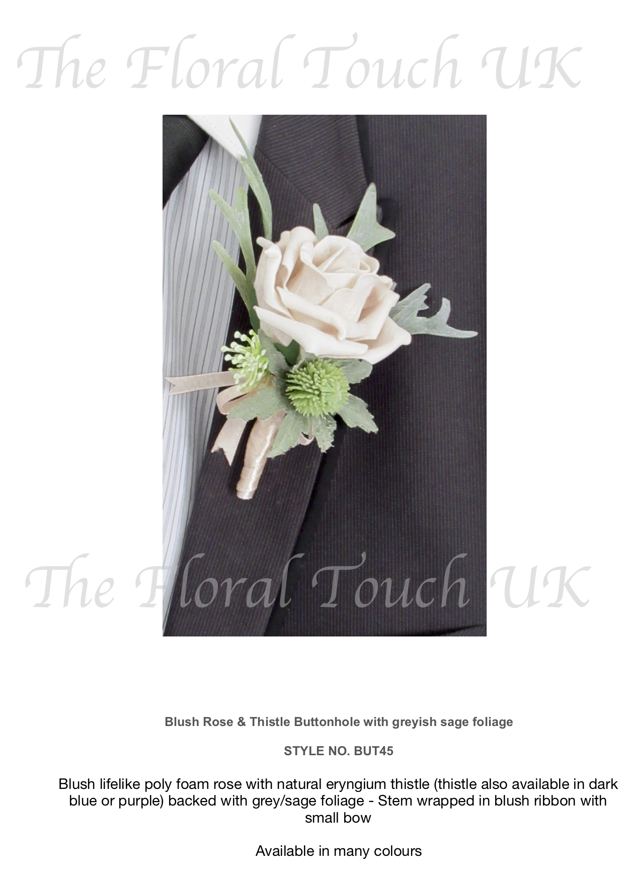 Silk Buttonholes For Weddings Grooms Buttonhole The Floral Touch UK
